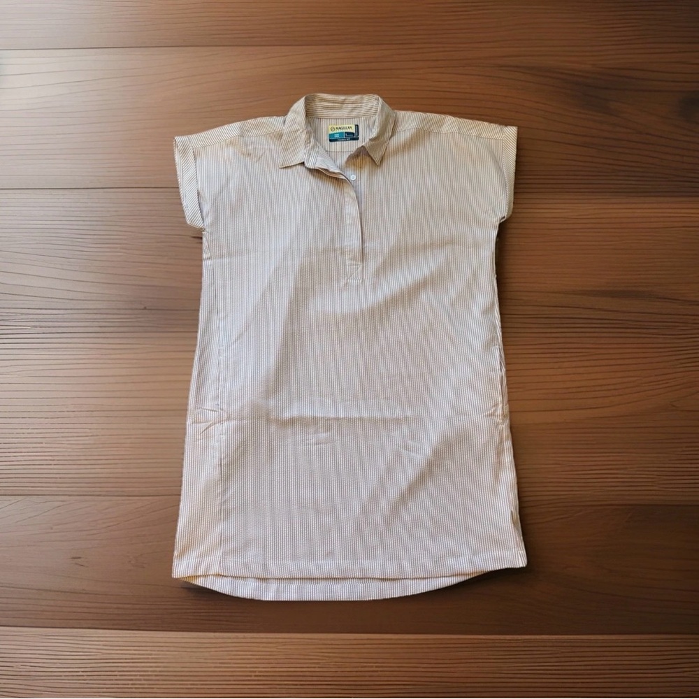 NWT Magellan Outdoors Women’s Large Southern Summer Seersucker Dress Lilac